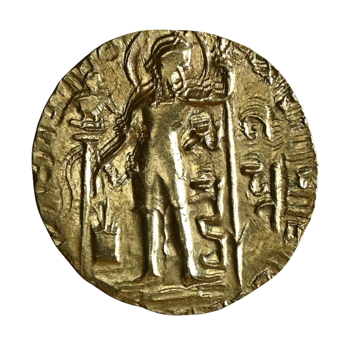 Gupta Empire, Samudragupta Gold Dinar Full Name Type (Early Variety)