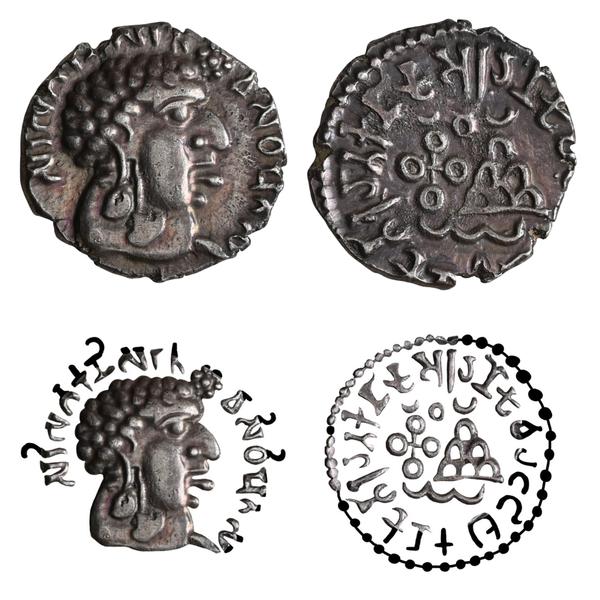 Satavahana Dynasty, Vasisthiputra Sri Satakarni, Silver Dramma, Portrait Type (125-152 AD) - image 1