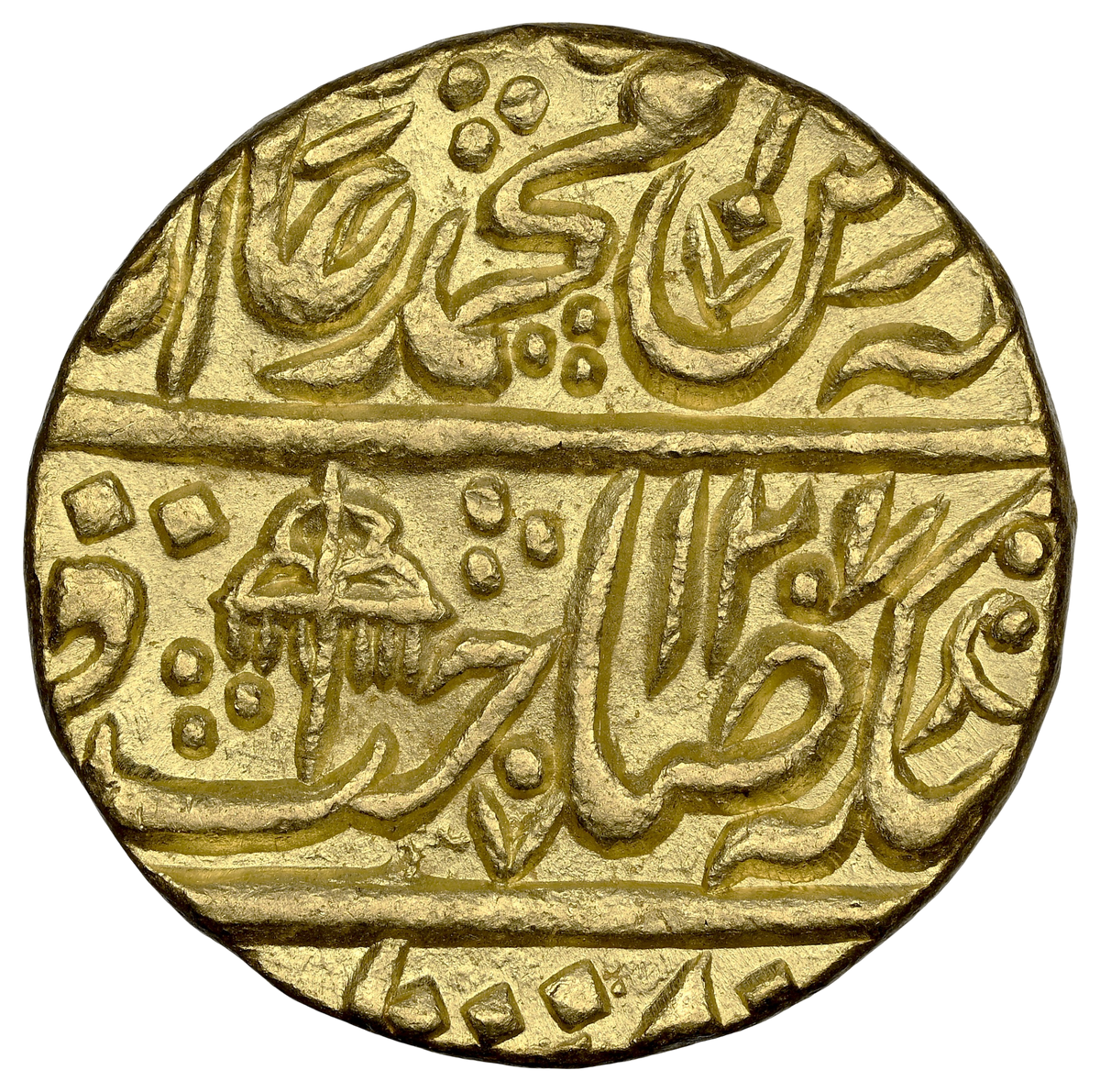 Mughal, Shah Alam II (ca. 1759–1806 AD), Shahjahanabad Dar-ul-Khilafa Mint, Gold Mohur - NGC MS 63
