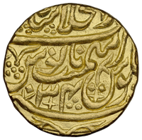 Mughal, Shah Alam II (ca. 1759–1806 AD), Shahjahanabad Dar-ul-Khilafa Mint, Gold Mohur - NGC MS 63