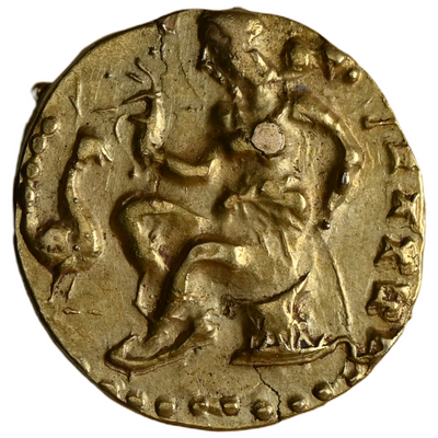 Gupta Empire, Kumaragupta I Mahendraditya (ca. AD 407-450) - Horseman Type Dinar