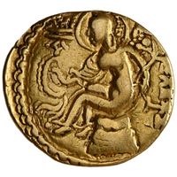Gupta Empire, Chandragupta II Vikramaditya Gold Dinar Horseman Type (AD 380-413) - With Legends 'Paramabhagwata'