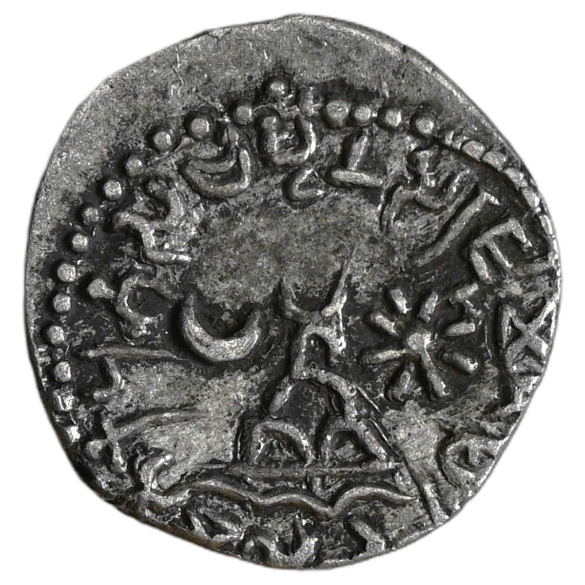 Western Kshatrapas, Karddamaka dynasty, Chastana, ca. 78-130 AD, AR drachm