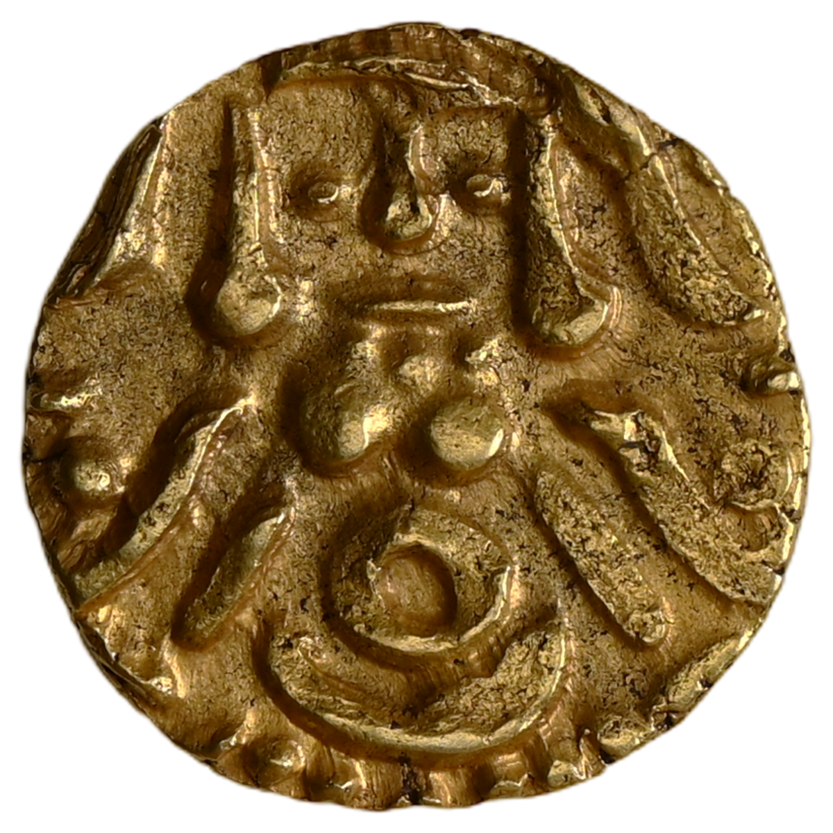 Yadavas Of Tribhuvanagiri - Bayana, Kumara Pala Gold 4 1/2 Masha Dinara, (ca. 1196 AD)
