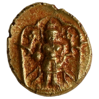 Vijayanagar Empire, Venkitapati Raya III, Gold 1/2 Pagoda (1630-1641 AD) - Lord Venkateshwara (Tirupati Balaji)