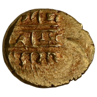 Vijayanagar Empire, Venkitapati Raya III, Gold 1/2 Pagoda (1630-1641 AD) - Lord Venkateshwara (Tirupati Balaji)
