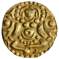 Chandellas Of Jajekabhuti, Kirtti Varman, Gold 4 1/2 Masha (ca. 1060–1100 CE)