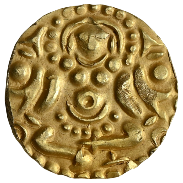 Chandellas Of Jajekabhuti, Kirtti Varman, Gold 4 1/2 Masha (ca. 1060–1100 CE) - image 1