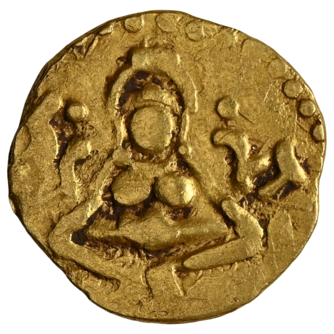 Kalachuris Of Tripuri, Gangeyadeva Gold 4 1/2 Masha Extremely Rare (10th Century CE)