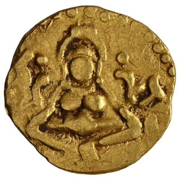 Kalachuris Of Tripuri, Gangeyadeva Gold 4 1/2 Masha Extremely Rare (10th Century CE) - image 1