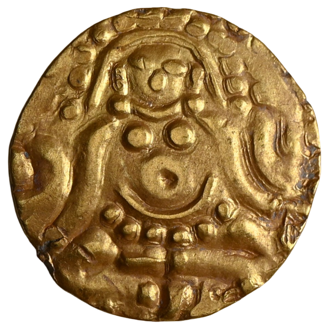 Kalachuris Of Tripuri, Gangeyadeva, Base Gold 4 1/2 Masha (10th Century CE)