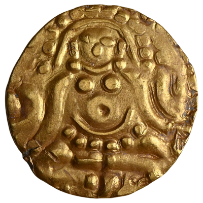 Kalachuris Of Tripuri, Gangeyadeva, Base Gold 4 1/2 Masha (10th Century CE)
