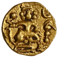Kadambas of Hangal, Uninscribed Gold Heavy Fana - Extremely Rare