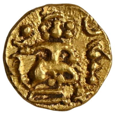 Kadambas of Hangal, Uninscribed Gold Heavy Fana - Extremely Rare