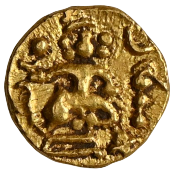 Kadambas of Hangal, Uninscribed Gold Heavy Fana - Extremely Rare - image 1