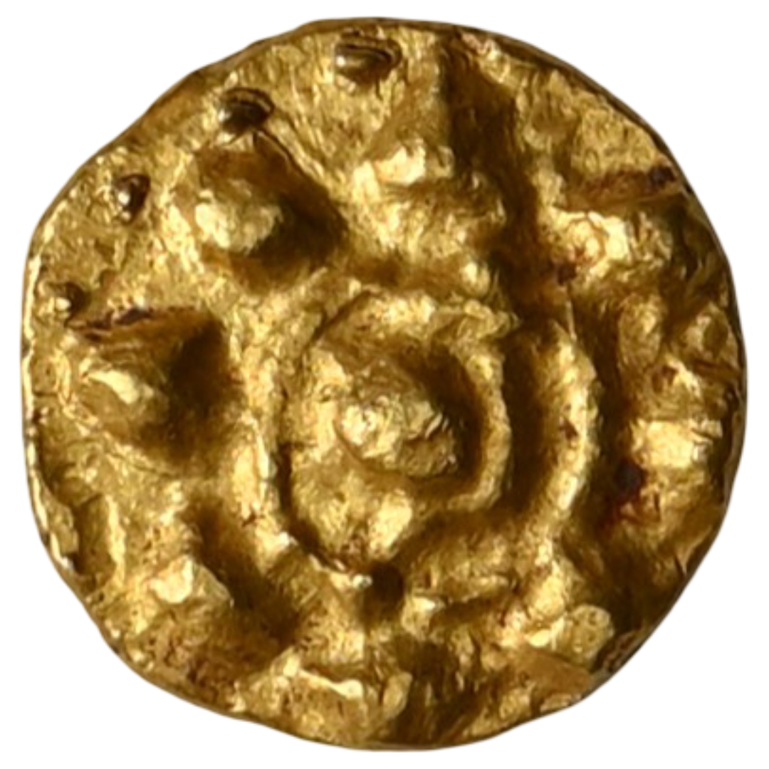 Kadambas of Hangal, Uninscribed Gold Heavy Fana - Extremely Rare
