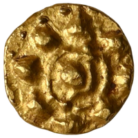 Kadambas of Hangal, Uninscribed Gold Heavy Fana - Extremely Rare