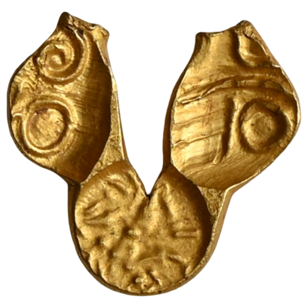Shilaharas of Kolhapur Or Feudatories of Chalukyas of Kalyana (10-12 Century CE) - 'U shaped Fanam' - image 1