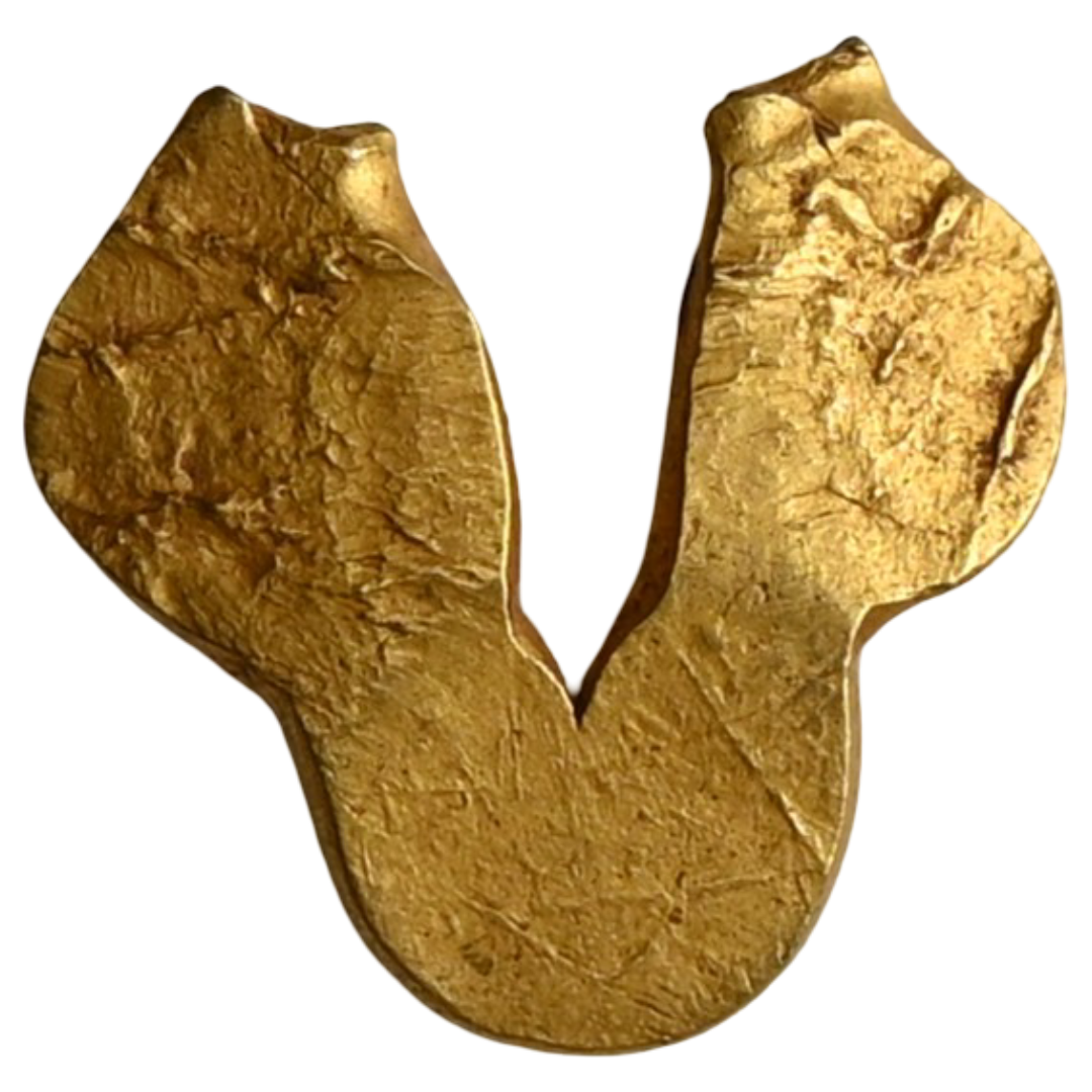 Shilaharas of Kolhapur Or Feudatories of Chalukyas of Kalyana (10-12 Century CE) - 'U shaped Fanam'