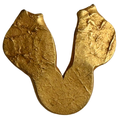 Shilaharas of Kolhapur Or Feudatories of Chalukyas of Kalyana (10-12 Century CE) - 'U shaped Fanam'