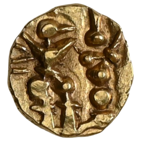 Kadambas of Nagarkhanda (c. 12th–13th century AD), Anonymous Issue, Gold Fanam - Lord Vishnu Type - image 2