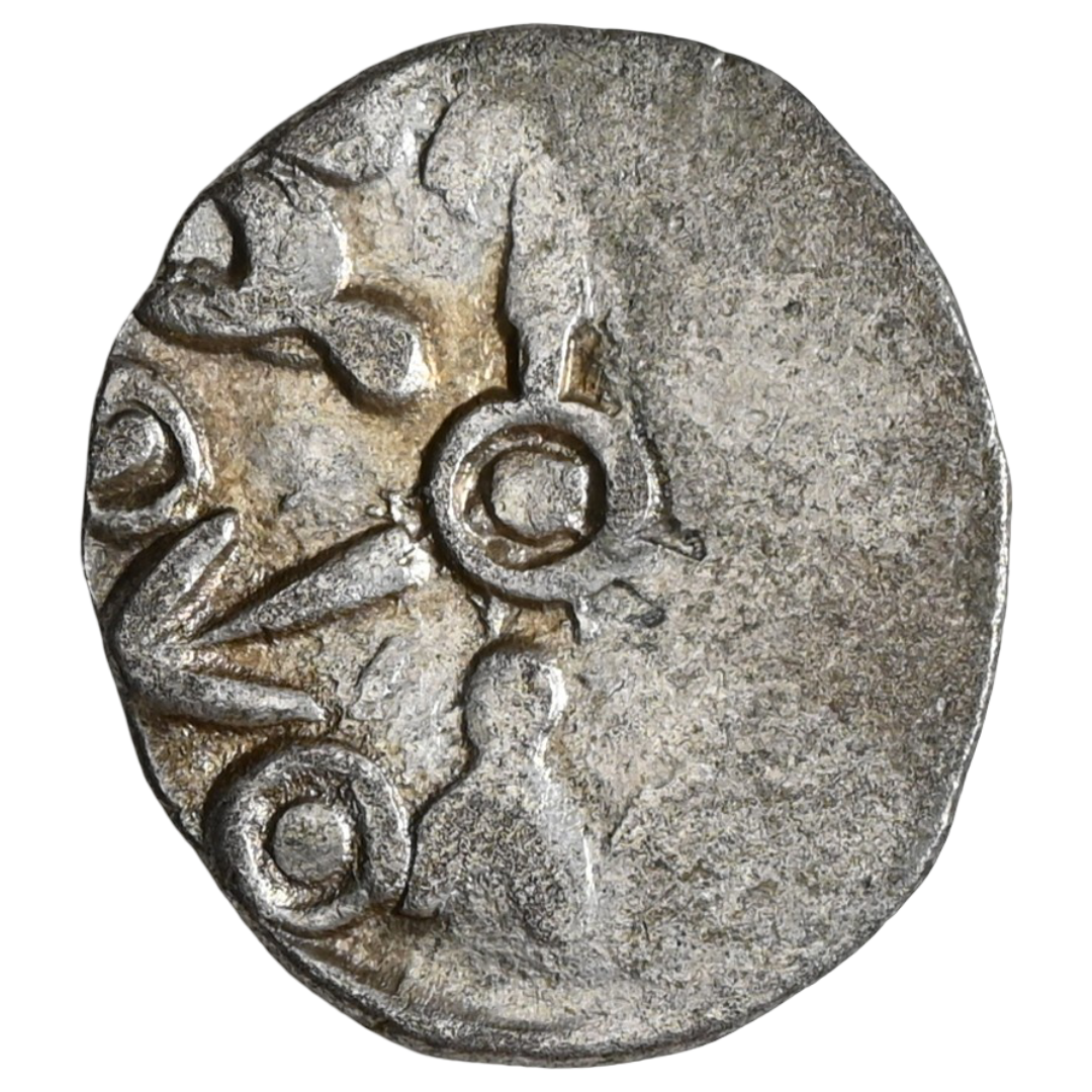 Punch Marked Coins, Kuru Janapada From Haryana Region, Silver Half Karshapana (400-350 BC)