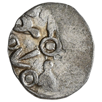 Punch Marked Coins, Kuru Janapada From Haryana Region, Silver Half Karshapana (400-350 BC)
