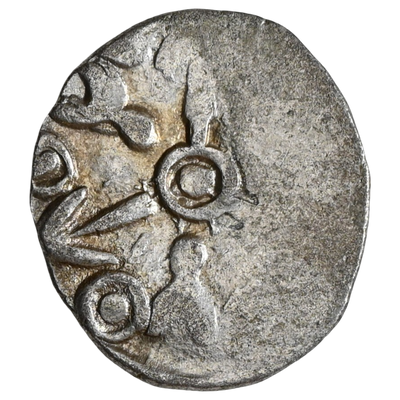 Punch Marked Coins, Kuru Janapada From Haryana Region, Silver Half Karshapana (400-350 BC)