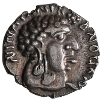 Satavahana Dynasty, Vasisthiputra Sri Satakarni, Silver Dramma, Portrait Type (125-152 AD)