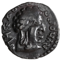 Satavahana Dynasty, Vasisthiputra Sri Pulumavi, Silver Dramma, Portrait Type (147-154 AD)