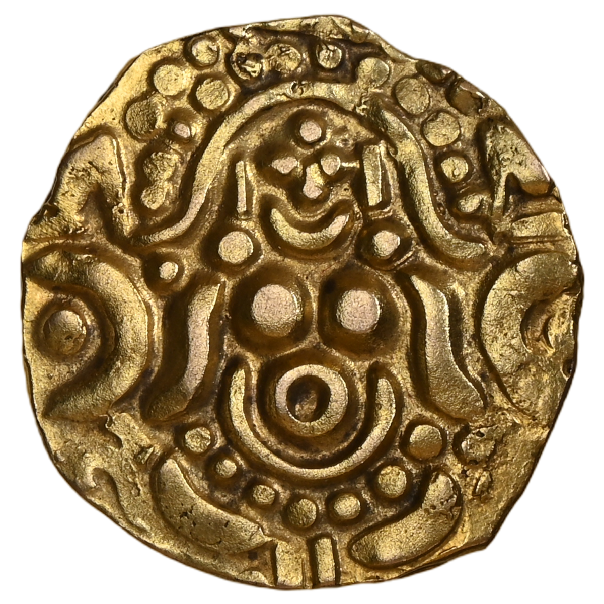 Dehli Sultanate, Ghorid Dynasty, Mu'izz ud din Muhammad bin Sam  (ca. 1193-1206 AD), Gold Unit, Kanauj-KashiType