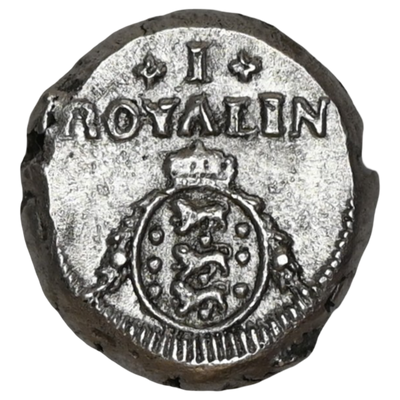 India Danish, Tranquebar, Frederik V (1746-66), Silver Royalin - Uncirculated