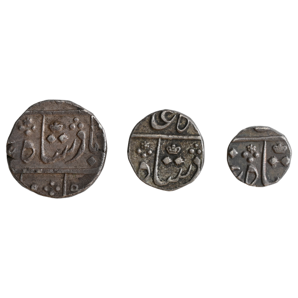 Bombay Presidency, Surat Mint Set Of 3 Denominations - Issued 1825 AD - image 2