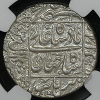 Mughals, Shah Jahan (ca. 1628-1658 AD) Surat Mint Rupee - NGC MS 63