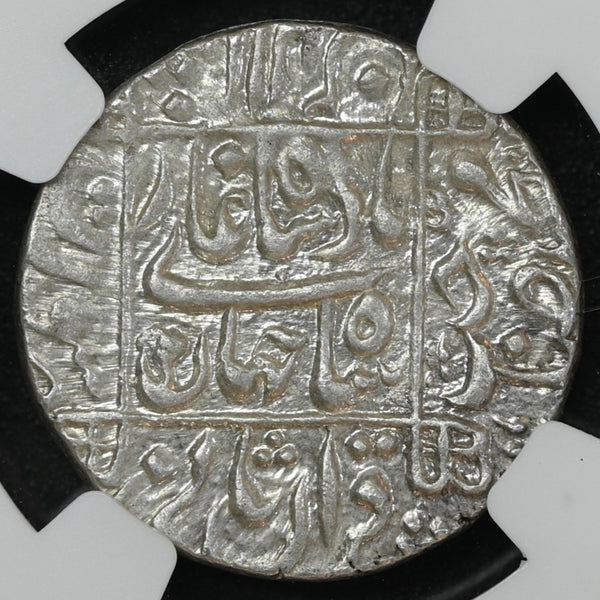 Mughals, Shah Jahan (ca. 1628-1658 AD) Surat Mint Rupee - NGC MS 63 - image 2