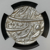 Mughal, Jahangir (ca. 1605-1627 AD), Silver Rupee 1/2 Rupee, Surat Mint Shahrewar (Virgo)  - NGC MS 64