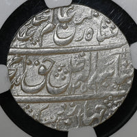 Awadh, Amjad Ali Shah (1842-1847 AD), Mulk Awadh Bait-us-Sultanat Lakhnau Mint, Silver Rupee - NGC MS 63