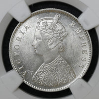 Victoria Empress, 1/2 Rupee 1892 - NGC MS 62