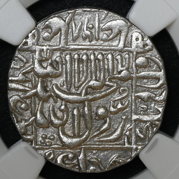 Mughals, Murad bakhsh, (ca. 1657–1658 AD) Silver Rupee, Surat Mint - NGC AU 55 - image 2