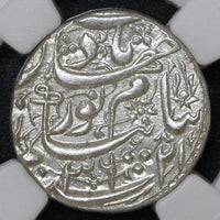 Mughal Empire, Nur Jahan Rupee (ca. 1623–1627 AD) Surat Mint - NGC MS 63