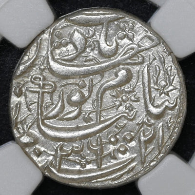 Mughal Empire, Nur Jahan Rupee (ca. 1623–1627 AD) Surat Mint - NGC MS 63