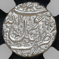 Jahangir (1605-1627 AD) Ahmadnagar Silver Rupee 'Burhan ud-din' Type - MS 62