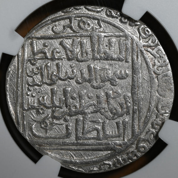 Delhi Sultanate, Turk Dynasty Shams-ud-din Iltutmish (1210-1235AD), Delhi Mint (3 Times), Silver Tanka - NGC AU 58 Top Pop - image 1
