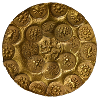 Kakatiya Of Warangal, Parola I, One-and-a-Half, Gold Gadyana (c.1052-1076 AD) - Four-Armed Deity Type