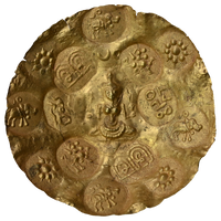 Kakatiya Of Warangal, Parola I, One-and-a-Half, Gold Gadyana (c.1052-1076 AD) - Goddess Typeype