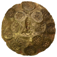 Kakatiya Of Warangal, Parola I, One-and-a-Half, Gold Gadyana (c.1052-1076 AD) - Goddess Typeype