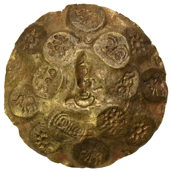 Kakatiya Of Warangal, Parola I, One-and-a-Half, Gold Gadyana (c.1052-1076 AD) - Goddess Typeype - image 2