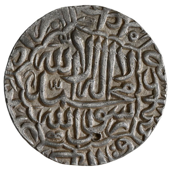 Akbar Silver Rupee Coin of Jaunpur Dar-Ul-Khilafa Mint "Kalima" Type, Broad flan - image 2