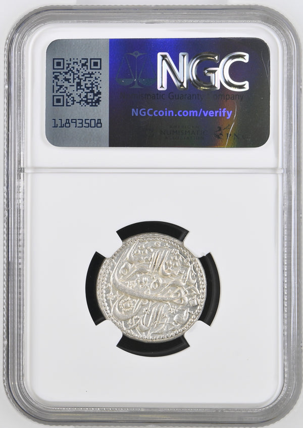 Mughal, Jahangir (1605-1627 AD), Agra Mint , Silver Rupee, Month Khurdad (Gemini) - NGC MS 65 Extremely Rare - image 4