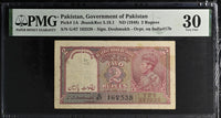 British India, 1948, King George VI, 2 Rupees, Signed by C.D. Deshmukh, Government of Pakistan Issue, Overprint – Government of Pakistan"